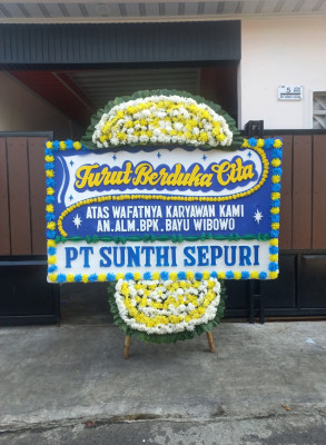 Papan Bunga Duka di Ibuah